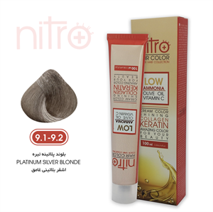 رنگ مو بلوند پلاتینه تیره نیترو حاوی کراتین Nitro Color 9.1-9.2