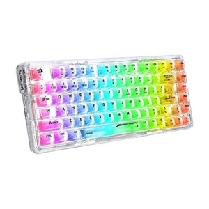 کیبورد مخصوص بازی ردراگون مدل ELF PRO K649CT سفید شفاف | گارانتی 24 ماهه تخت جمشید