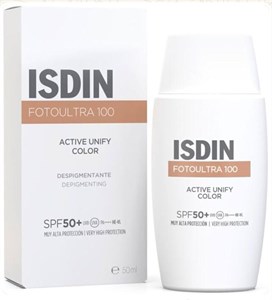 ضد آفتاب رنگی ایزدین اصل مدل اکتیو یونیفای Fotoultra 100 Active Unify COLOR SPF 50