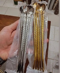 نی شربت‌خوری استیل یونیک