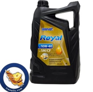 روغن موتور ایرانول رویال 10W40 چهار لیتری API SM