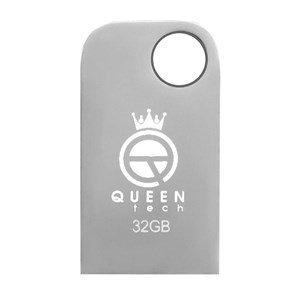 فلش مموری کویین تک (Queen Tech) مدل Cell Plus ظرفیت 32 گیگابایت رنگ نقره ای براق