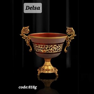 میوه خوری اریکو مدل دلسا کد 818G پایه دار  زرشکی لوکس 