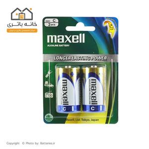 باتری سایز متوسط مکسل مدل Alkaline بسته 2 عددی Maxell Alkaline C Battery Pack Of 2