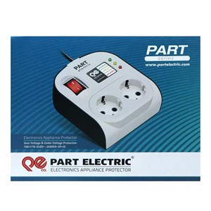 محافظ برق یخچال و فریزر 2 خانه ارت دار پارت الکتریک PE8790 با کابل 5 متری