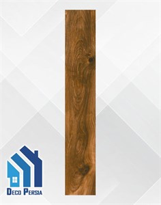 کاشی خاک‌سفید فخار 120x20 طرح پارکت کالکشن اکستریم قهوه ای مات