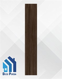 کاشی خاک‌سفید فخار 120x20 طرح پارکت کالکشن آرست قهوه ای تیره مات