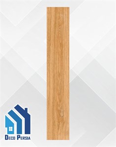 کاشی خاک‌سفید فخار 120x20 طرح پارکت کالکشن ساج قهوه ای مات