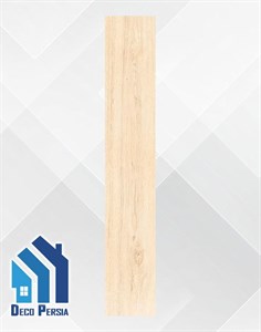 کاشی خاک‌سفید فخار 120x20 طرح پارکت کالکشن ساج کرم مات