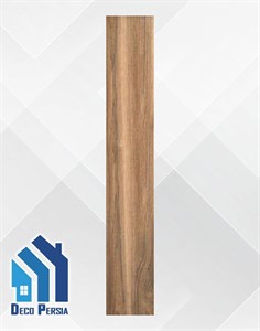 کاشی خاک‌سفید فخار 120x20 طرح پارکت کالکشن جینوس قهوه ای مات