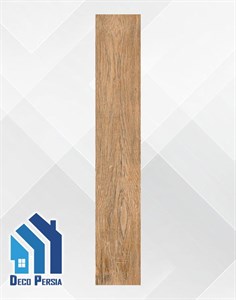 کاشی خاک‌سفید فخار 120x20 طرح پارکت کالکشن دیوایا قهوه ای روشن مات