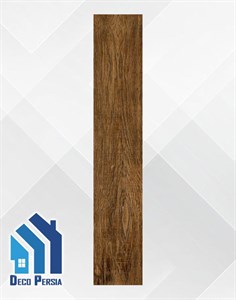 کاشی خاک‌سفید فخار 120x20 طرح پارکت کالکشن دیوایا قهوه ای تیره مات