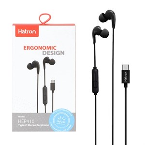 هندزفری باسیم Hatron Type-C مدل HEP410 – مشکی