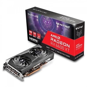 کارت گرافیک 8 گیگابایت AMD Radeon RX 6600 XT Sapphire Nitro plus - در حد نو با جعبه پیچ پلمپ