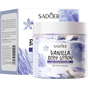بستنی بدن وانیلی سادور \nSADOER Body Lotion Ice Cream 180g