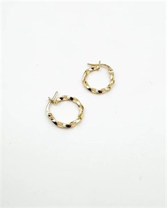 گوشواره حلقه ای طلا مدل پیچی 