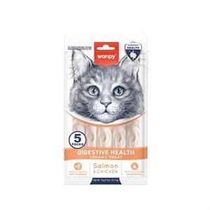بستنی گربه ونپی تقویت گوارش حساس با طعم مرغ و سالمون 5 عددی