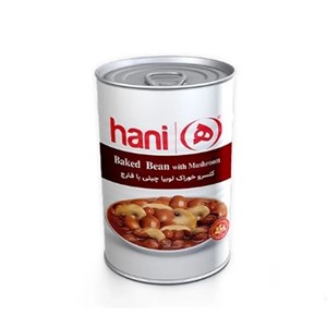 خوراک لوبیا چیتی با قارچ 380گرمی
