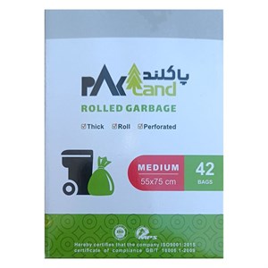 کیسه زباله پاکلند سایز 55*75 جعبه 42 عددی