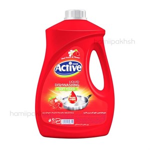 مایع ظرفشویی اکتیو مدل Red Fruits and Flower وزن 3500 گرم