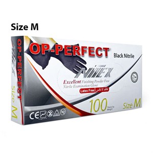 دستکش لاتکس ضخیم بدون پودر سایز M بسته 100 عددی