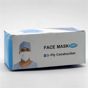 ماسک 3 لایه سفید فیس ماسک 50 عددی
