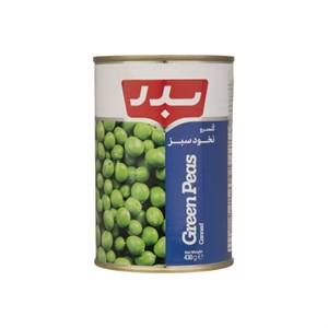 کنسرو نخود سبز بدر 420 گرم