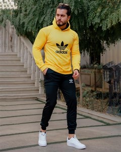 سویشرت شلوار مردانه Adidas مدل Nelvi زرد