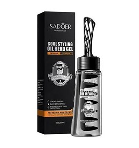 ژل مو تثبیت کننده حالت دهنده ی مو آقایان حجم ۲۸۰ گرم COOL STYLING OIL HEAD GEL SADOER مدل 46811