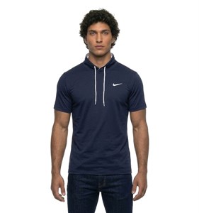 تیشرت Nike یقه گرد مردانه سرمه ای نخ پنبه ساده مدل 49719