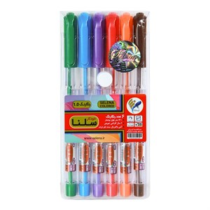 خودکار سلنا کیفی رنگی 6 رنگ نوک 0.7 mm