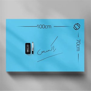 تخته وایت برد شیشه ای گلس برد دیواری راکسس ابعاد 70 * 100 سانتی متر