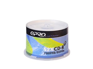 سی دی خام 52x بسته 50 عددی اپرو
