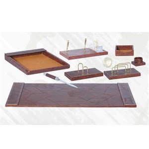 ست رومیزی چرمی 9 تیکه کد 04
