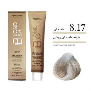 رنگ موی بلوند بار شماره 8.17 حجم 100 میلی لیتر رنگ بلوند ماسه ای روشن