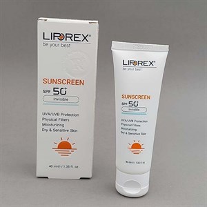 عمده فروشی کرم ضد آفتاب بی رنگ لیپورکس LIPOREX مناسب پوست خشک و حساس spf 50 حجم 40 میل 92812