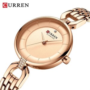 ساعت مچی زنانه اورجینال کارن بند استیل CURREN 9052