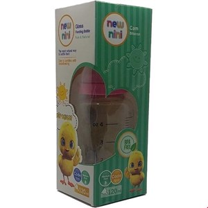 شیشه‌ شیر پیروگلس فندقی کد 7010 نیو نی نی 120 میلی لیتری
