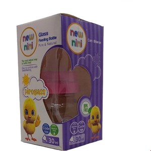 شیشه‌ شیر پیروگلس فندقی کد 7008 نیو نی نی 30 میلی لیتری