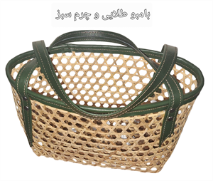 ساک خرید متوسط ترکیب با چرم طبیعی کد ۱۰6