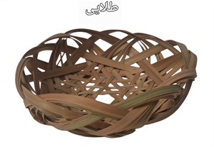 سبد حصیری لبه گلی کد137
