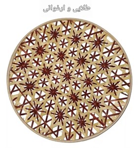 دیوارکوب قطر 45 سانت بافت پاپیونی کد86