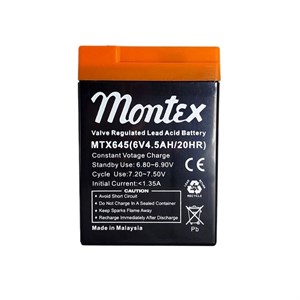 باتری سیلد اسید 6 ولت 4.5 آمپر مونتکس Montex