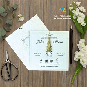 کارت عروسی مینیمال کد S2-1136 MODERN