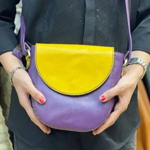 کیف دوشی تمام چرم براق کد 16