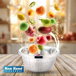 آبکش استیل نیوهوم سایز 28 کد NH26-0128