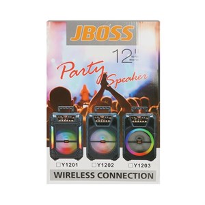 اسپیکر بی سیم JBOSS مدل Y1203 – مشکی – MMS (گارانتی شش ماهه YA)