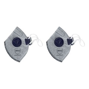 ماسک تنفسی امگا مدل ffp2-N95 بسته 2 عددی
