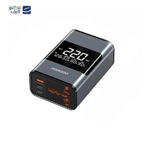 مبدل برق خودرو پرودو مدل  200W Porodo Universal AC Car Power Inverter PDFWCH067GY