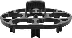نگهدارنده تخم مرغ KASTWAVE برای 7 تخم مرغ، پلاستیک مقاوم در برابر حرارت و فاقد BPA، جلوگیری از غلتیدن، نگهداری آسان در یخچال، سازگار با Instant Pot، مشکی